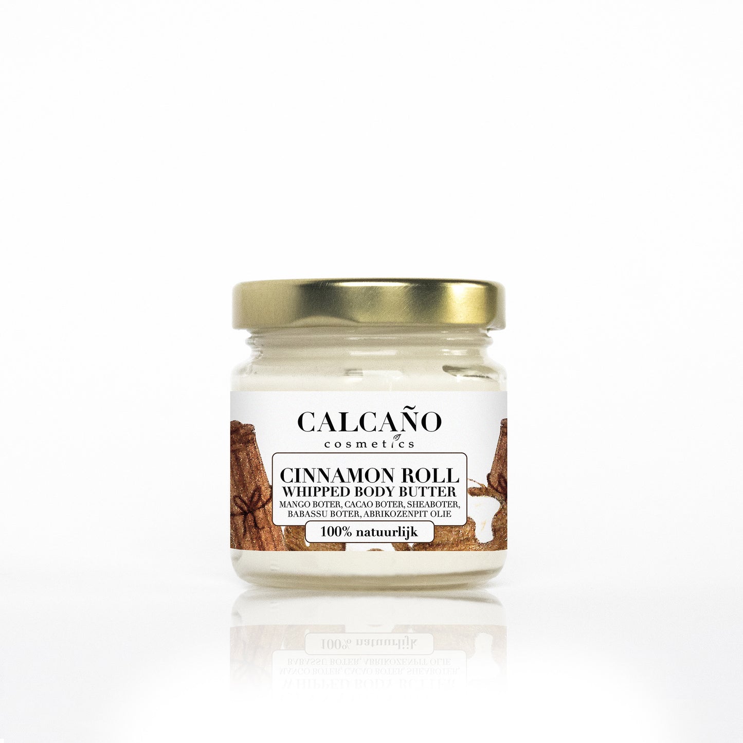 Whipped Body Butter Cinnamon Roll 100% natural/ Lichaamsboter Kaneel gevoelige droge huid 100% natuurlijk- Calcaño Cosmetics