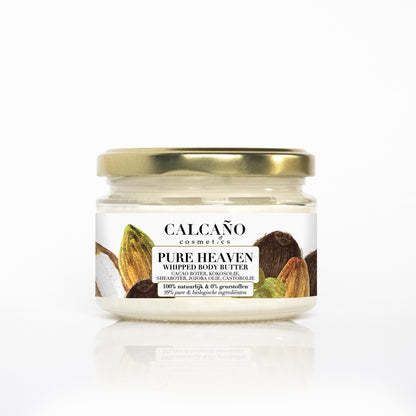 Whipped Body Butter Pure Heaven 100% natural/ Lichaamsboter Puur 100% natuurlijk Gevoelige Droge Huid Eczeem Psoriasis Pure Biologisch Ingrediënten - Calcaño Cosmetics